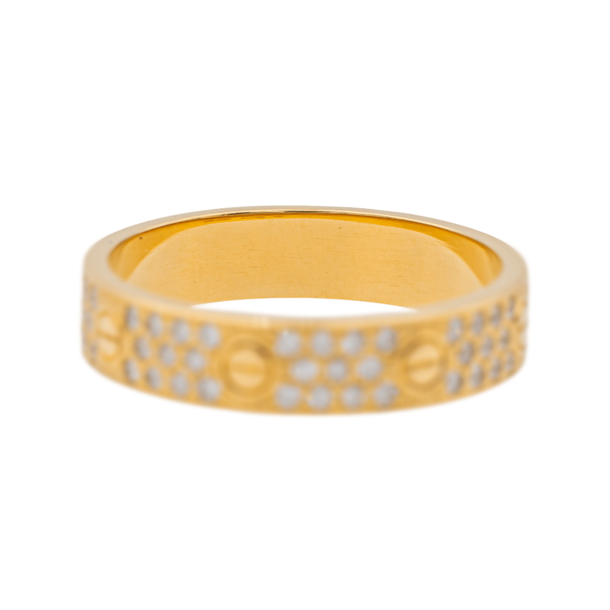 Cartier Bague Alliance Love Or jaune Diamant - Maison Eloe