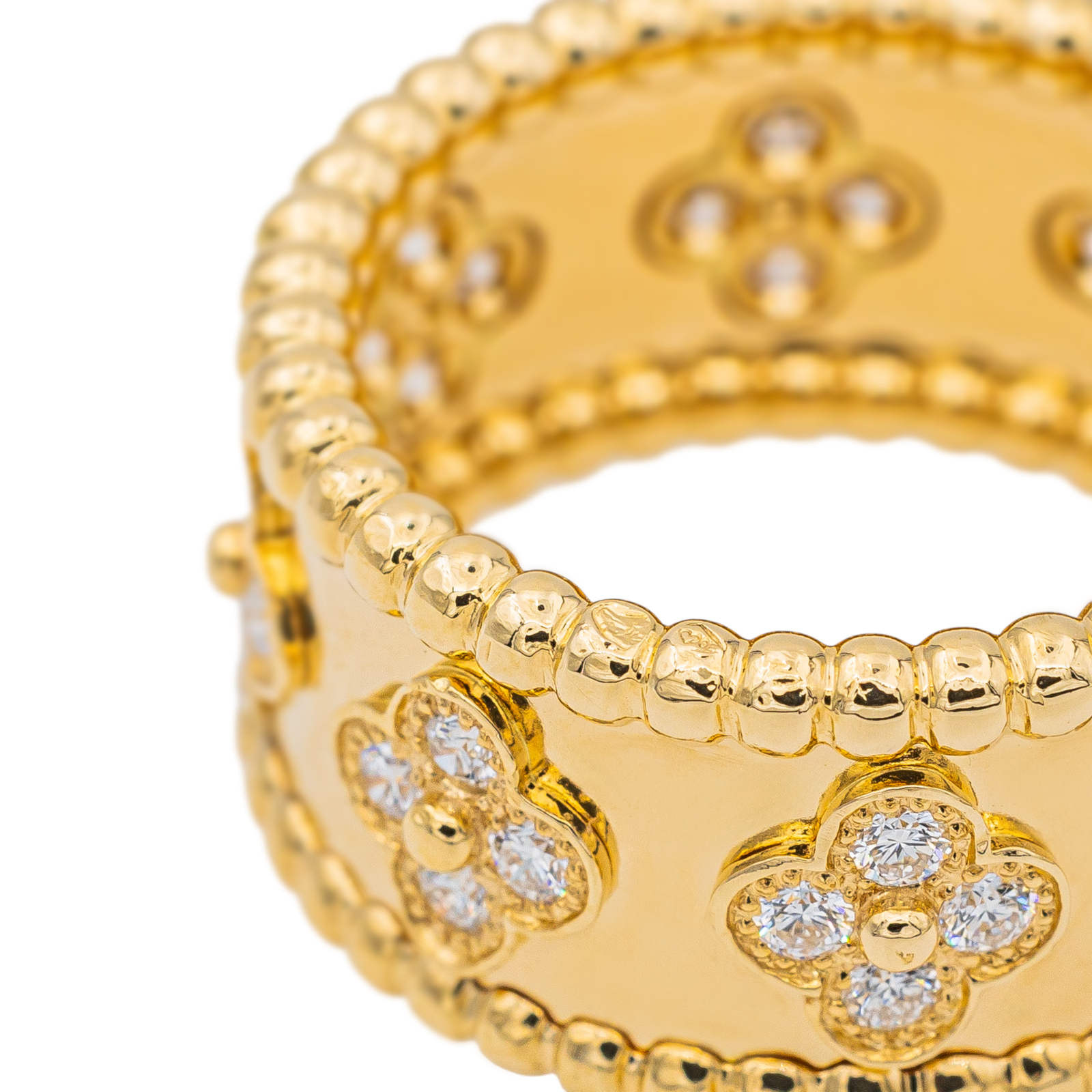 Van Cleef &amp; Arpels Perlée Ring Yellow Gold Diamond