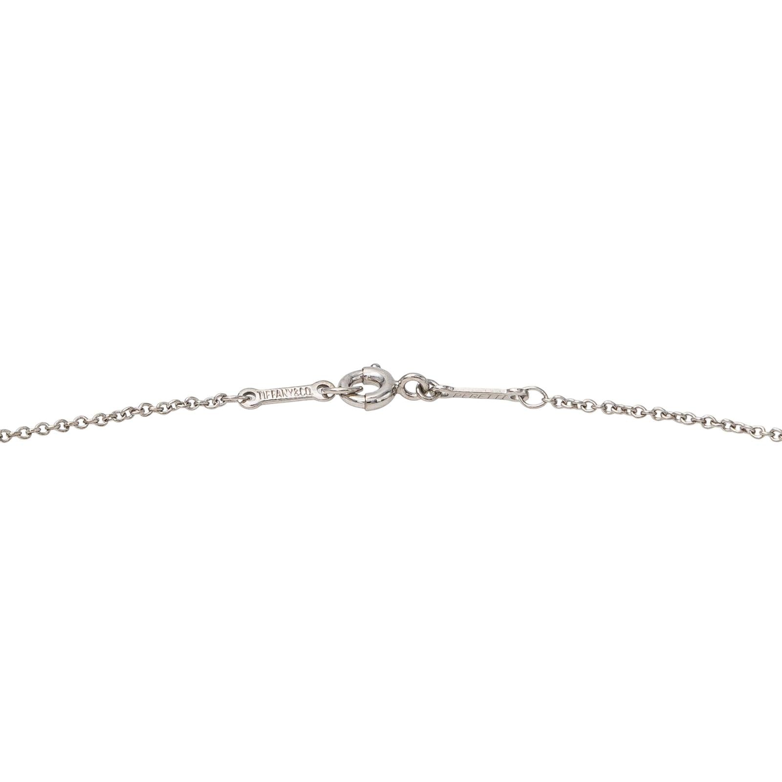 Tiffany & Co Collier Coeur Open heart Platine Diamant