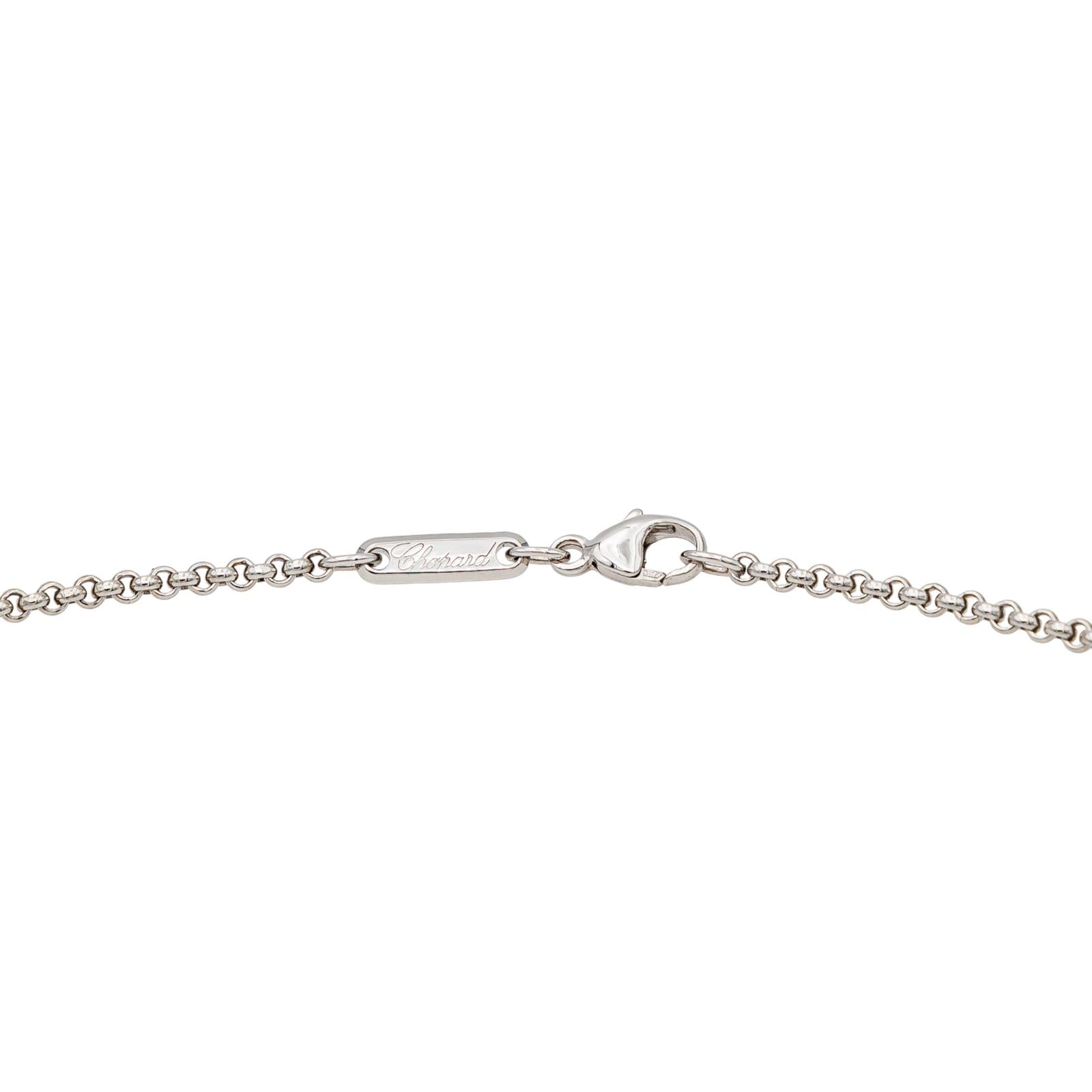 Chopard Collier Coeur Happy diamonds Or blanc Diamant