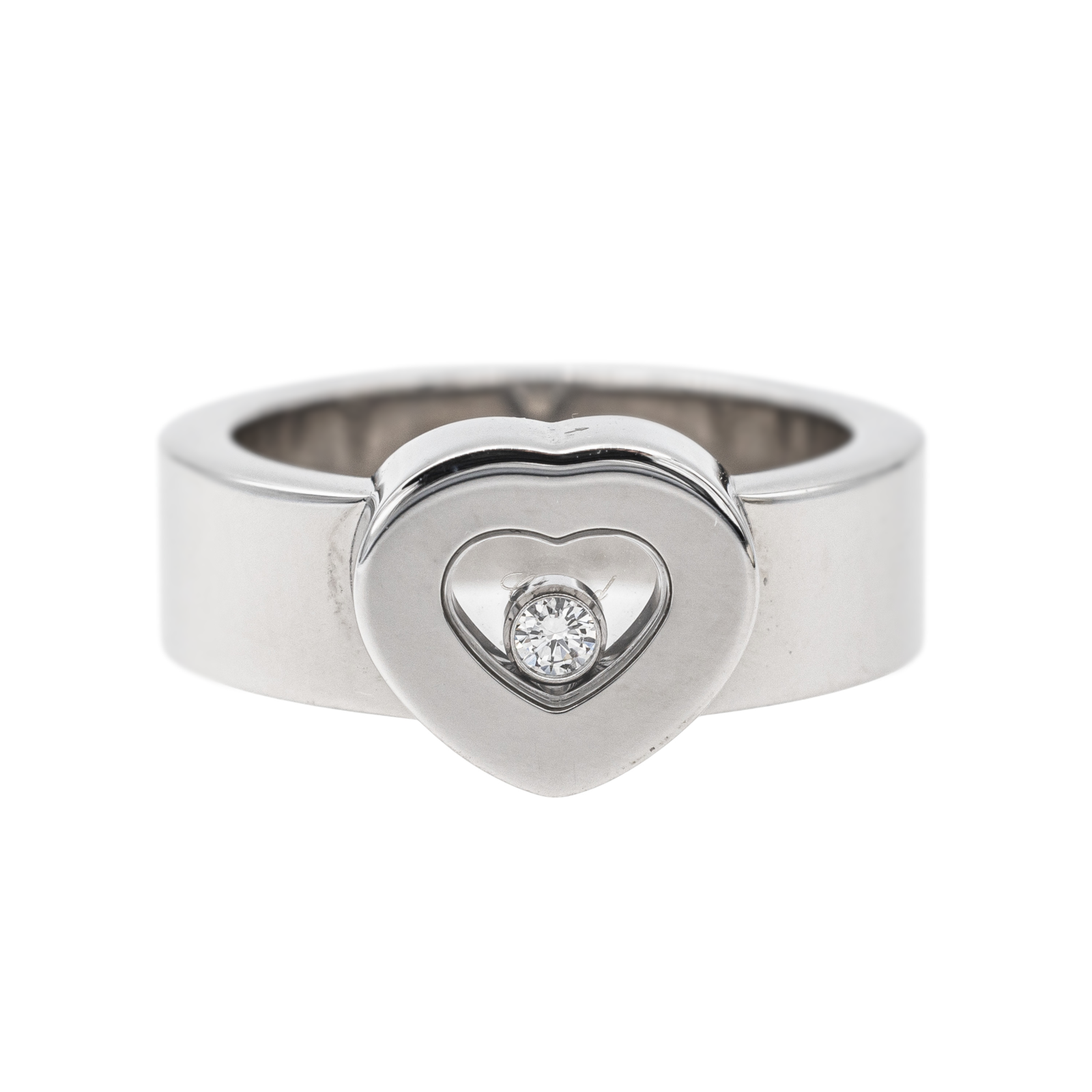 Chopard Bague Coeur Happy diamonds Or blanc Diamant
