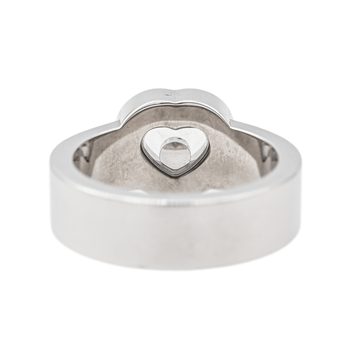 Chopard Bague Coeur Happy Diamonds Or blanc Diamant - Maison Eloe