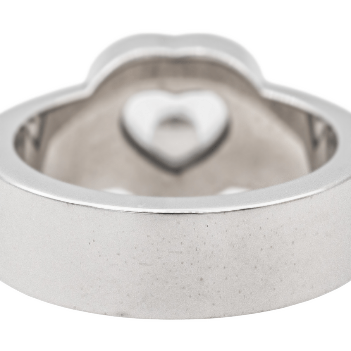 Chopard Bague Coeur Happy Diamonds Or blanc Diamant - Maison Eloe