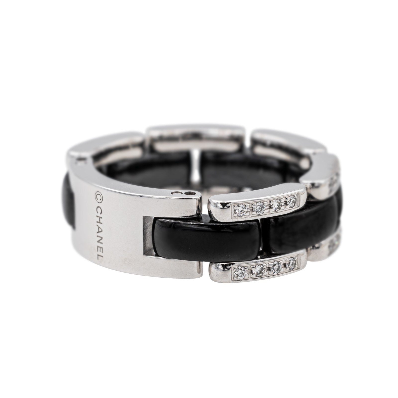 Chanel Ultra Ring White Gold, Ceramic Diamond