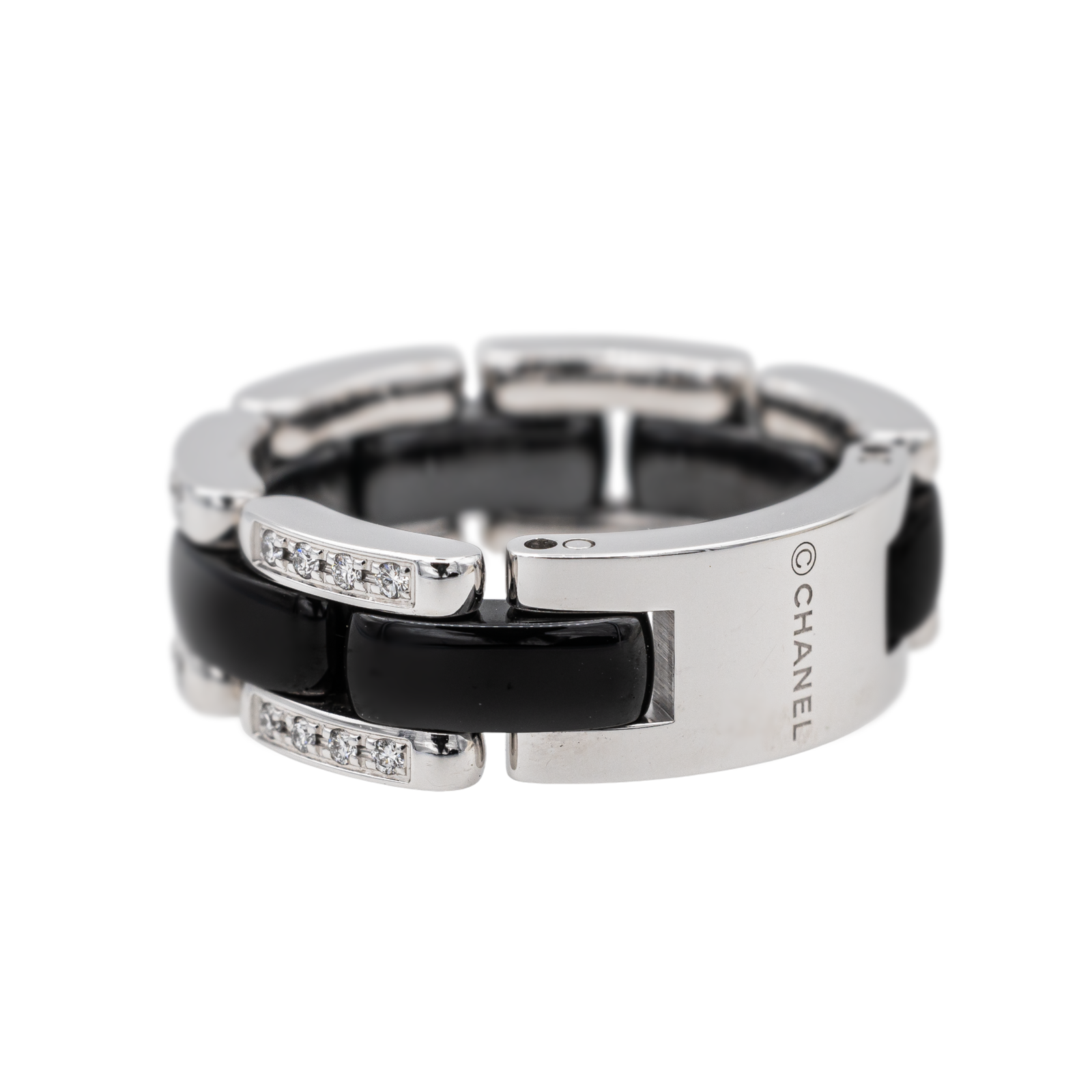 Chanel Ultra Ring White Gold, Ceramic Diamond