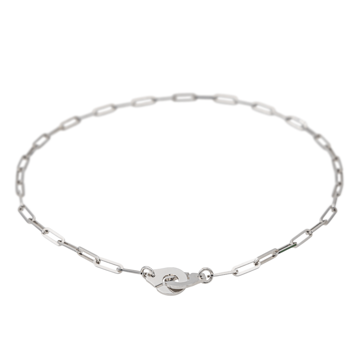 Dinh Van Collier Menottes Or blanc - Maison Eloe