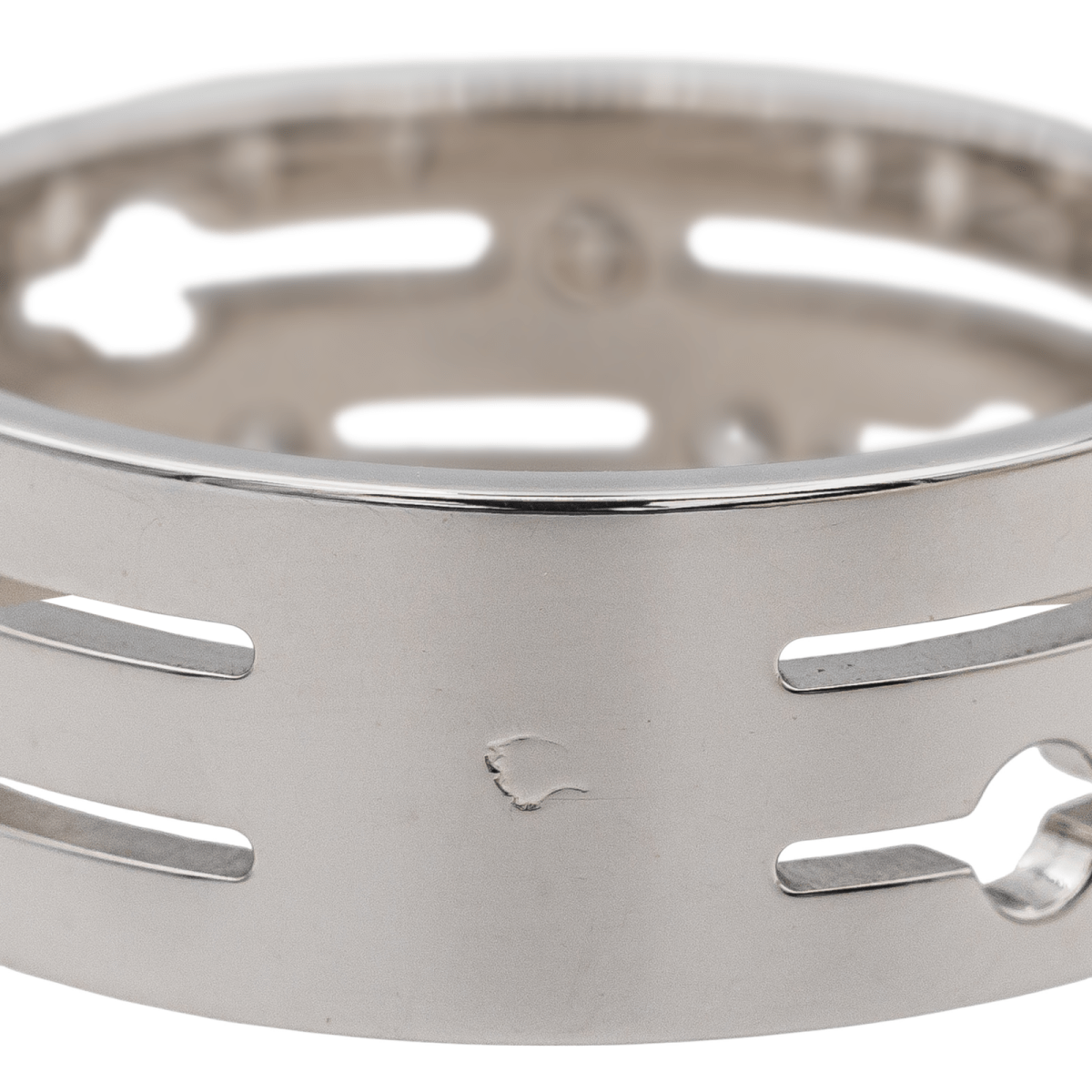 Dinh Van Bague Pulse Or blanc Diamant - Maison Eloe