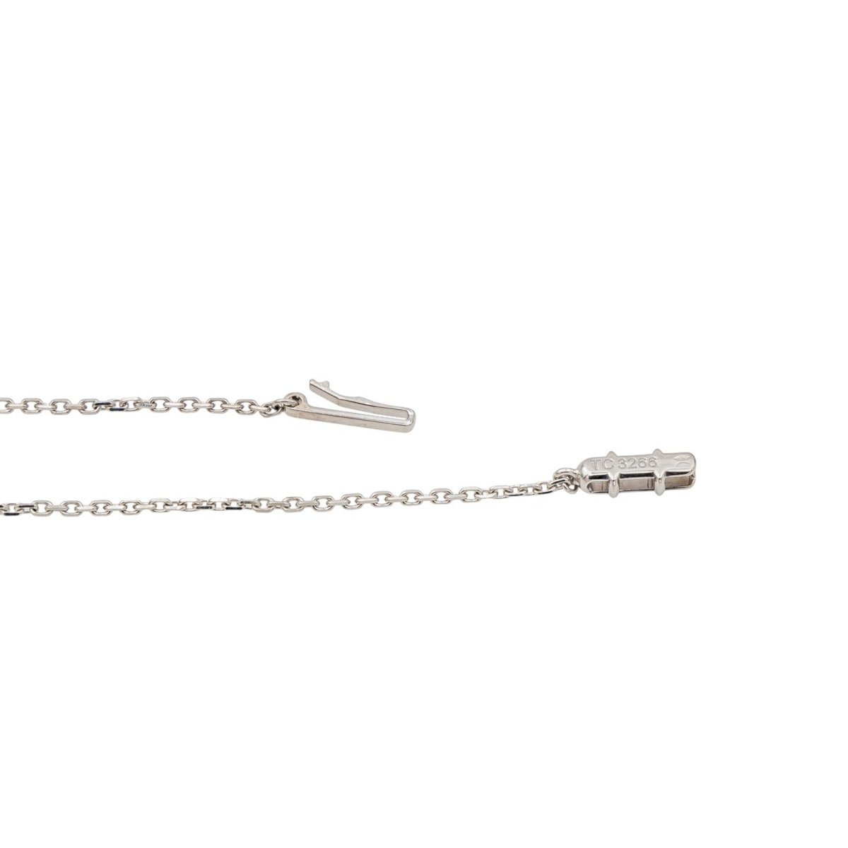Cartier Collier Solitaire 1895 Or blanc Diamant - Maison Eloe