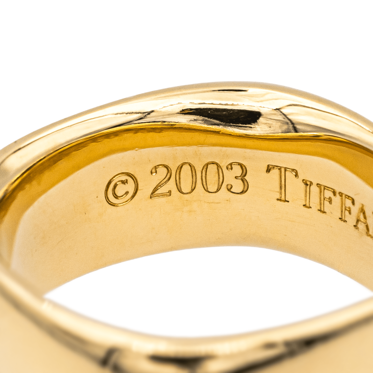 Tiffany & Co Bague Carrée Or jaune - Maison Eloe