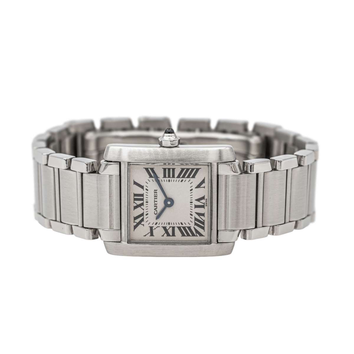 Cartier Montre Tank Française Acier Vintage - Maison Eloe