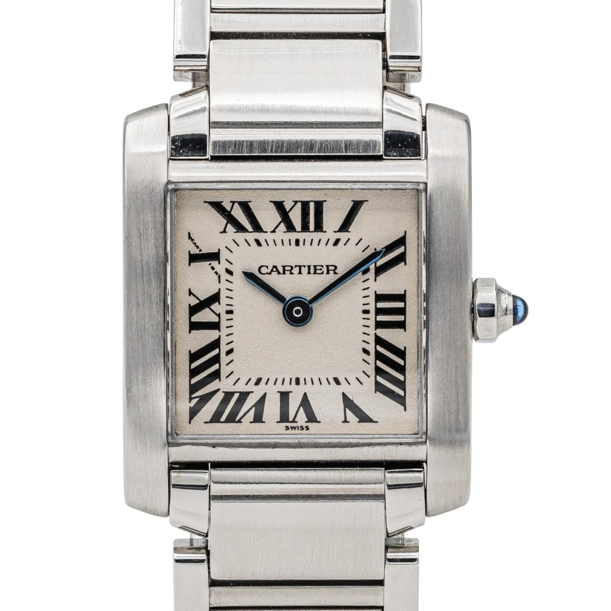 Cartier Montre Tank Française Acier Vintage - Maison Eloe