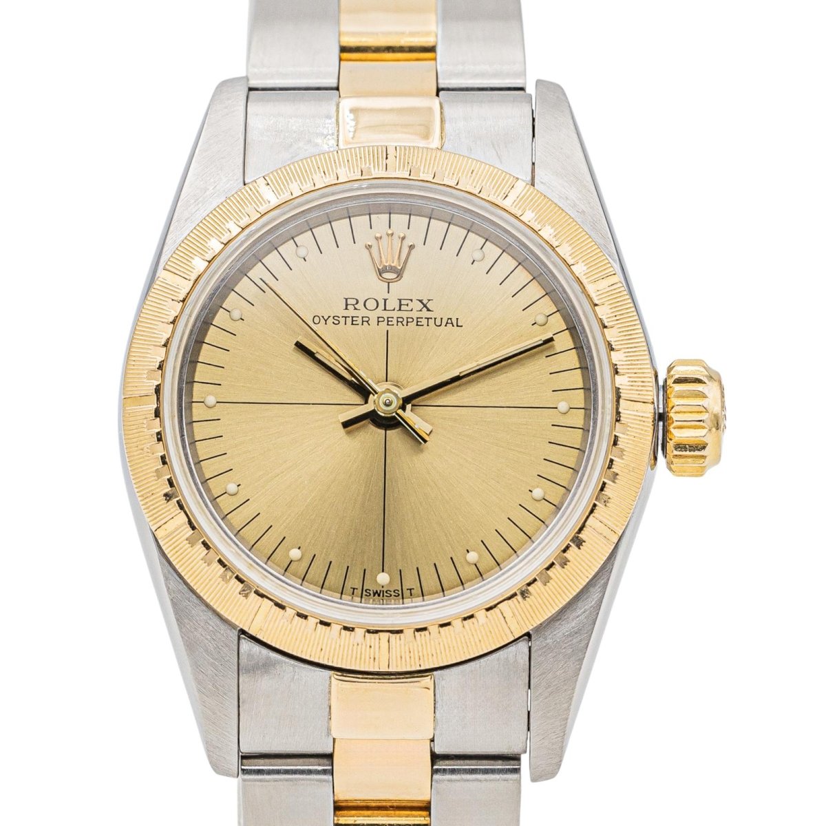 Rolex Montre Oyster perpetual Acier, Or jaune - Maison Eloe