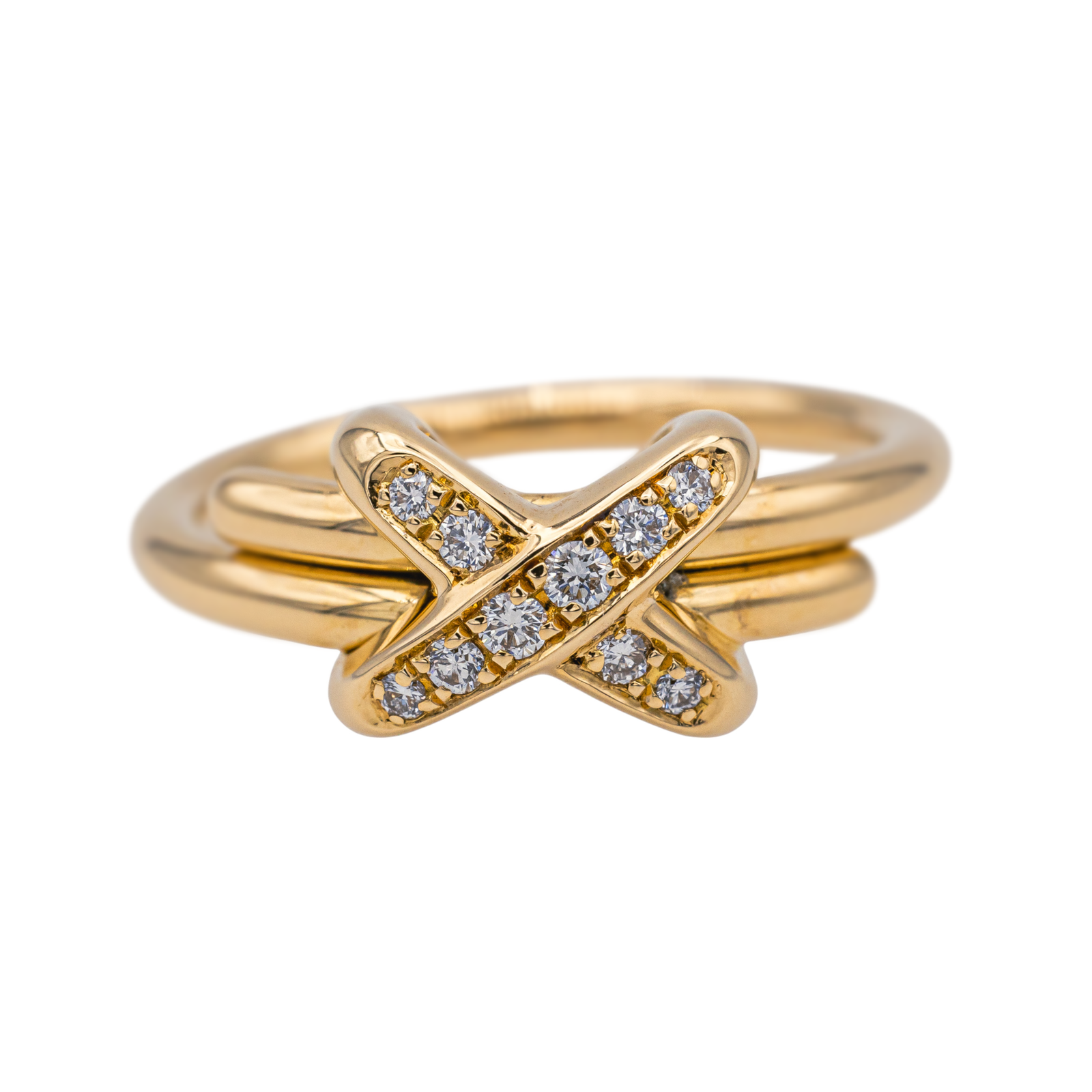 Chaumet Bague Jeux de Liens Or rose Diamant