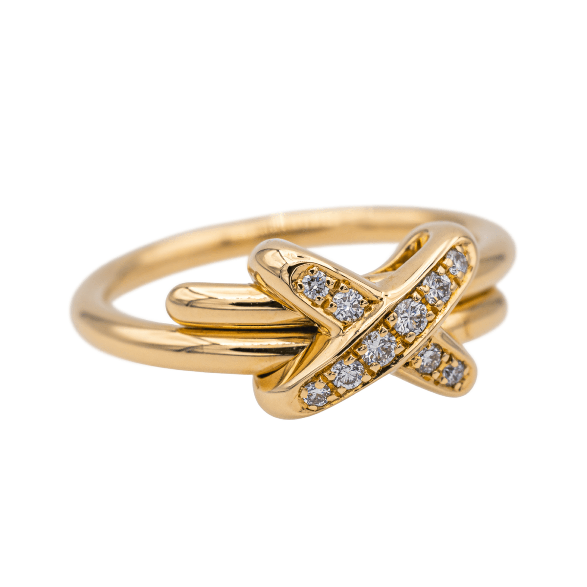 Chaumet Bague Jeux de Liens Or rose Diamant - Maison Eloe