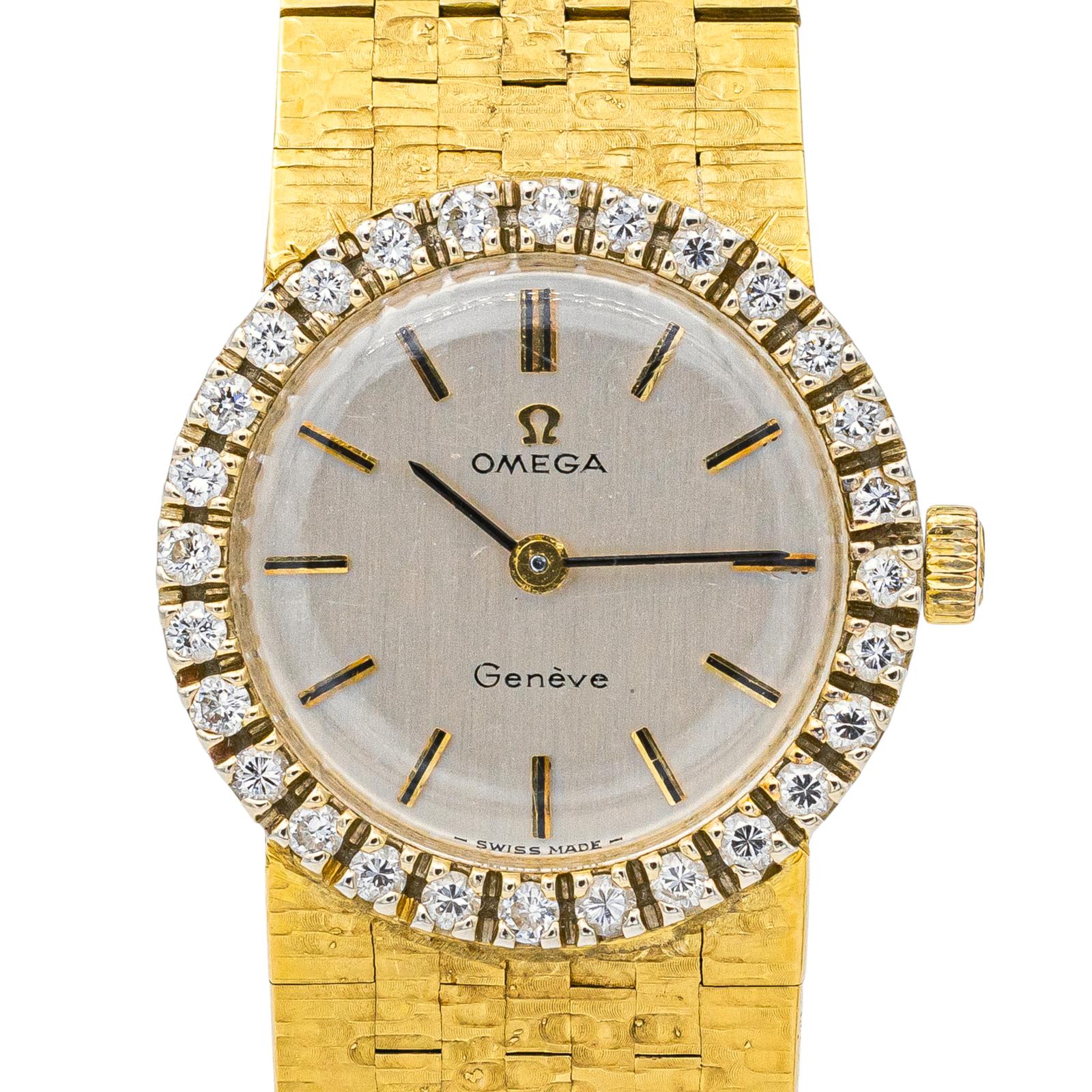 Omega Montre  Or jaune Diamant