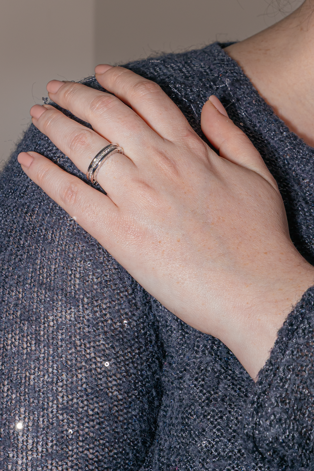 Bulgari Bague B.zéro1 Or blanc Diamant