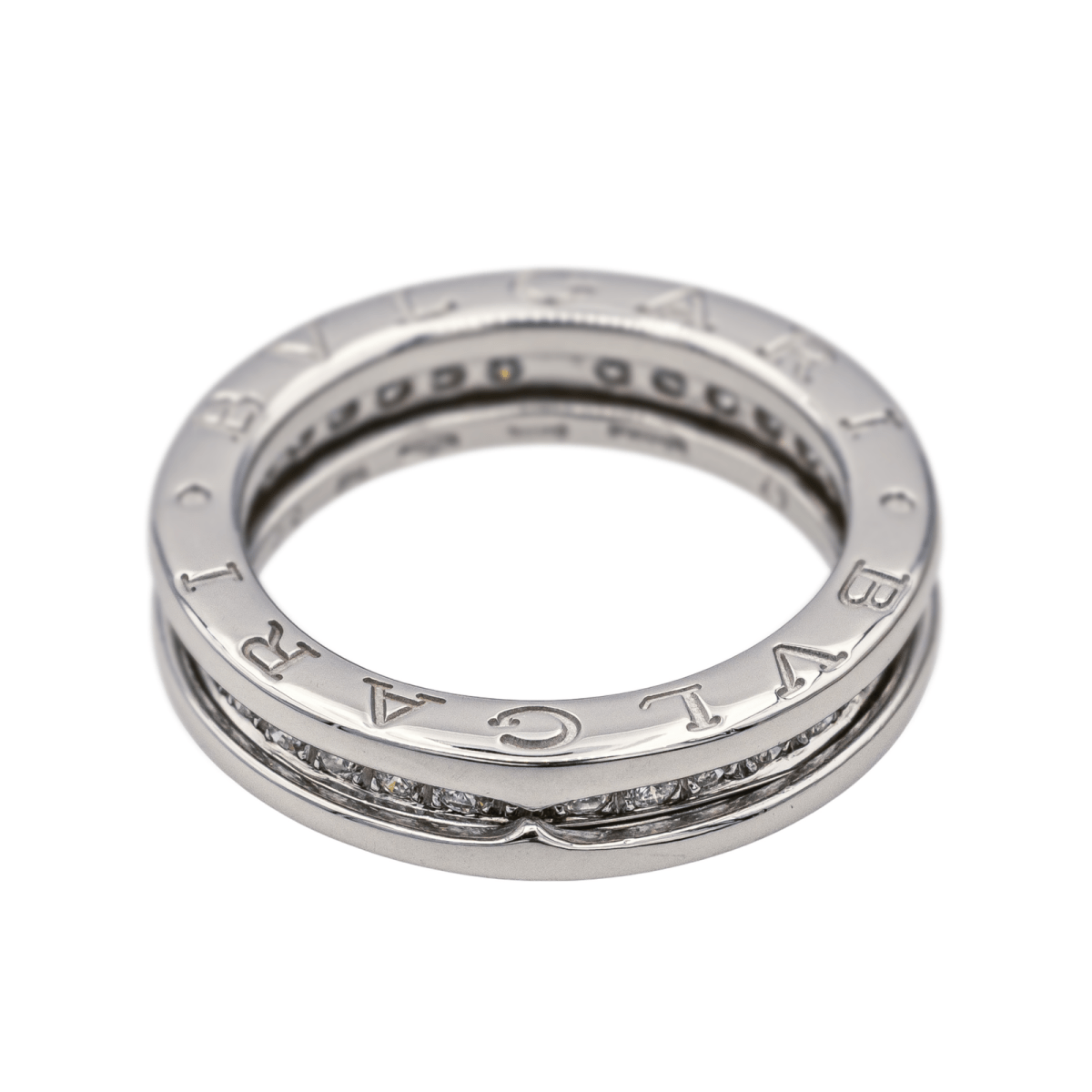 Bulgari Bague B.Zéro1 Or blanc Diamant - Maison Eloe