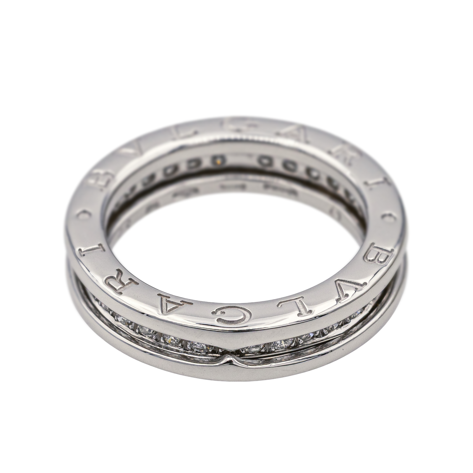 Bulgari Bague B.zéro1 Or blanc Diamant