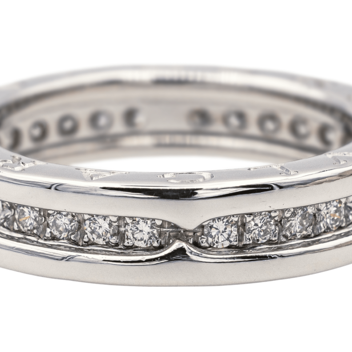Bulgari Bague B.Zéro1 Or blanc Diamant - Maison Eloe