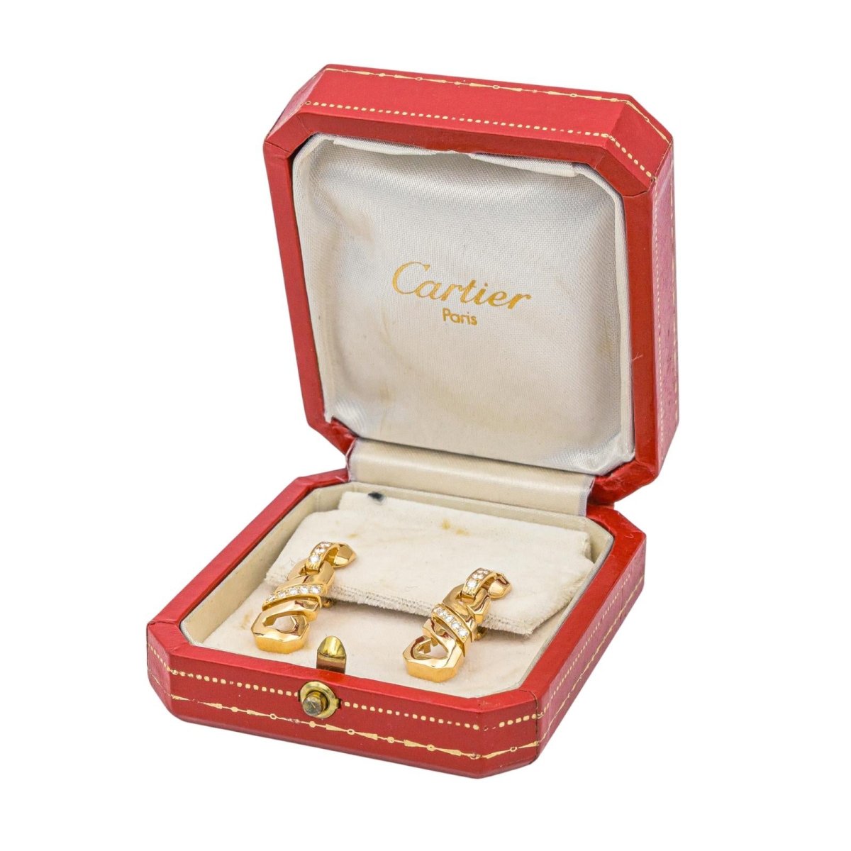 Cartier Boucles d'oreilles Clip Or jaune Diamant - Maison Eloe