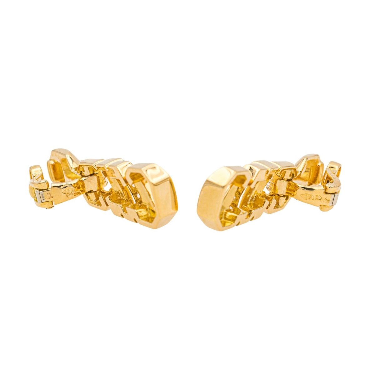 Cartier Boucles d'oreilles Clip Or jaune Diamant - Maison Eloe