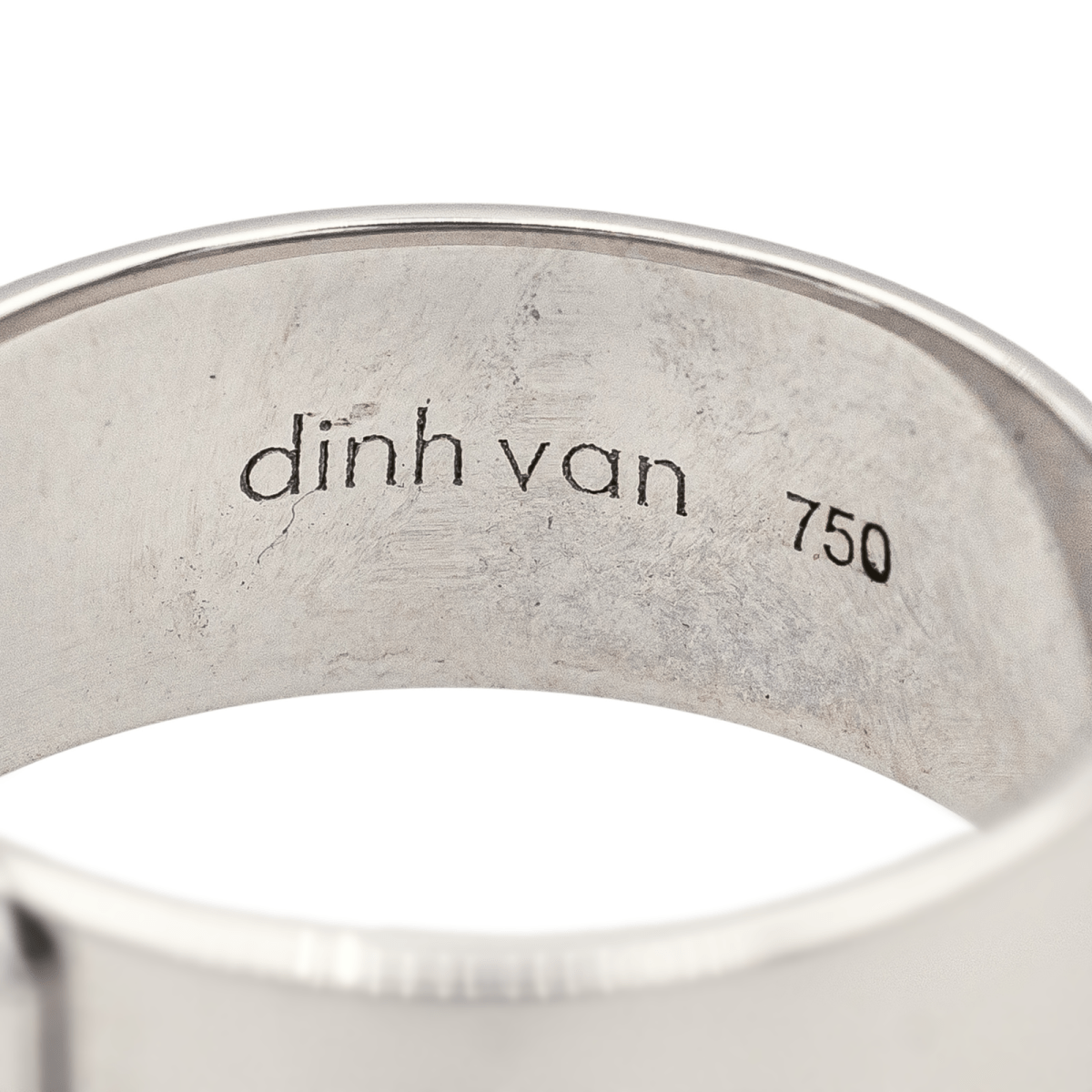 Dinh Van Bague Serrure Or blanc Diamant - Maison Eloe