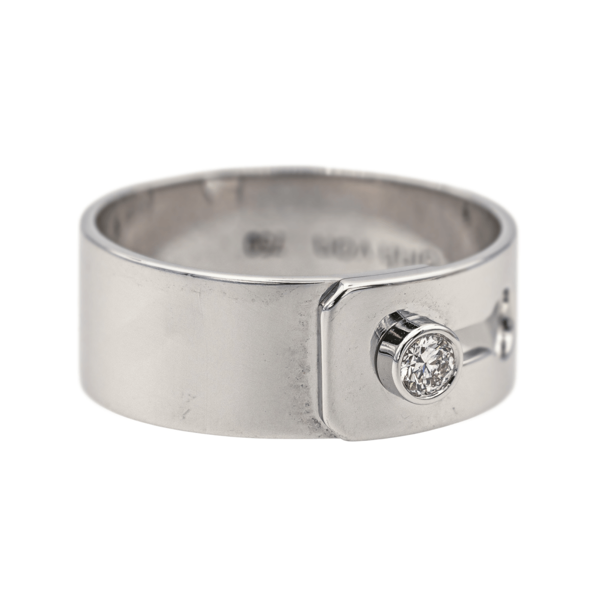 Dinh Van Bague Serrure Or blanc Diamant - Maison Eloe