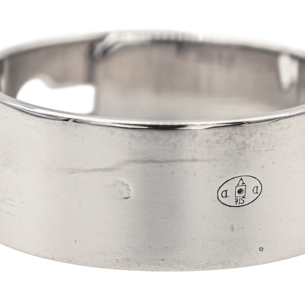 Dinh Van Bague Serrure Or blanc Diamant - Maison Eloe