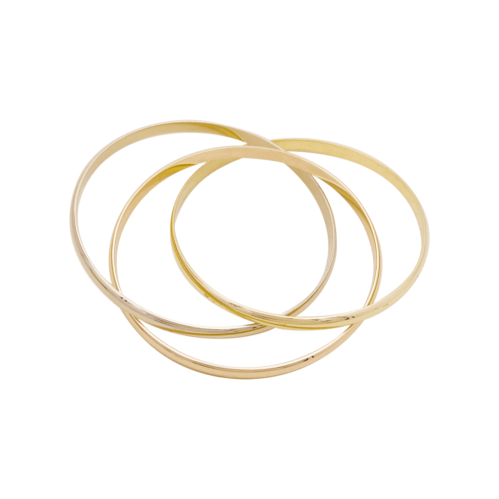 Bracelet Cartier, "Trinity", trois ors.