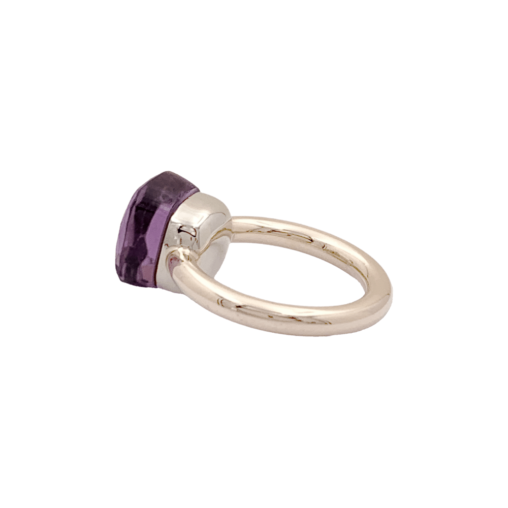 Bague Pomellato,"Nudo Classic", or rose et améthyste.