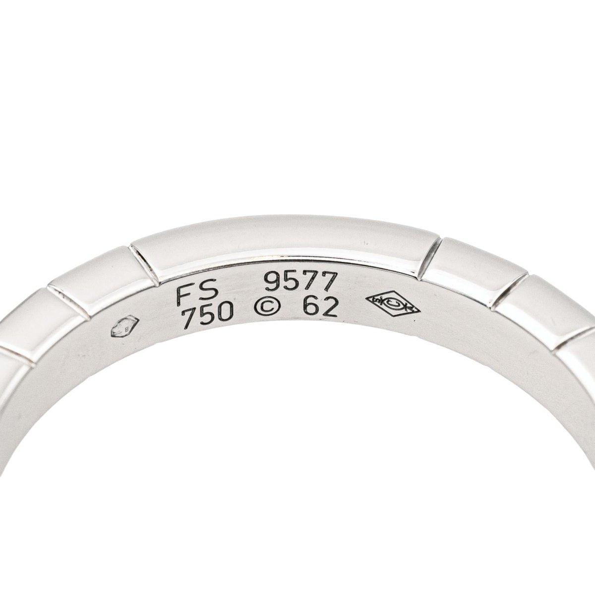 Cartier Bague Alliance Lanières Or blanc - Maison Eloe