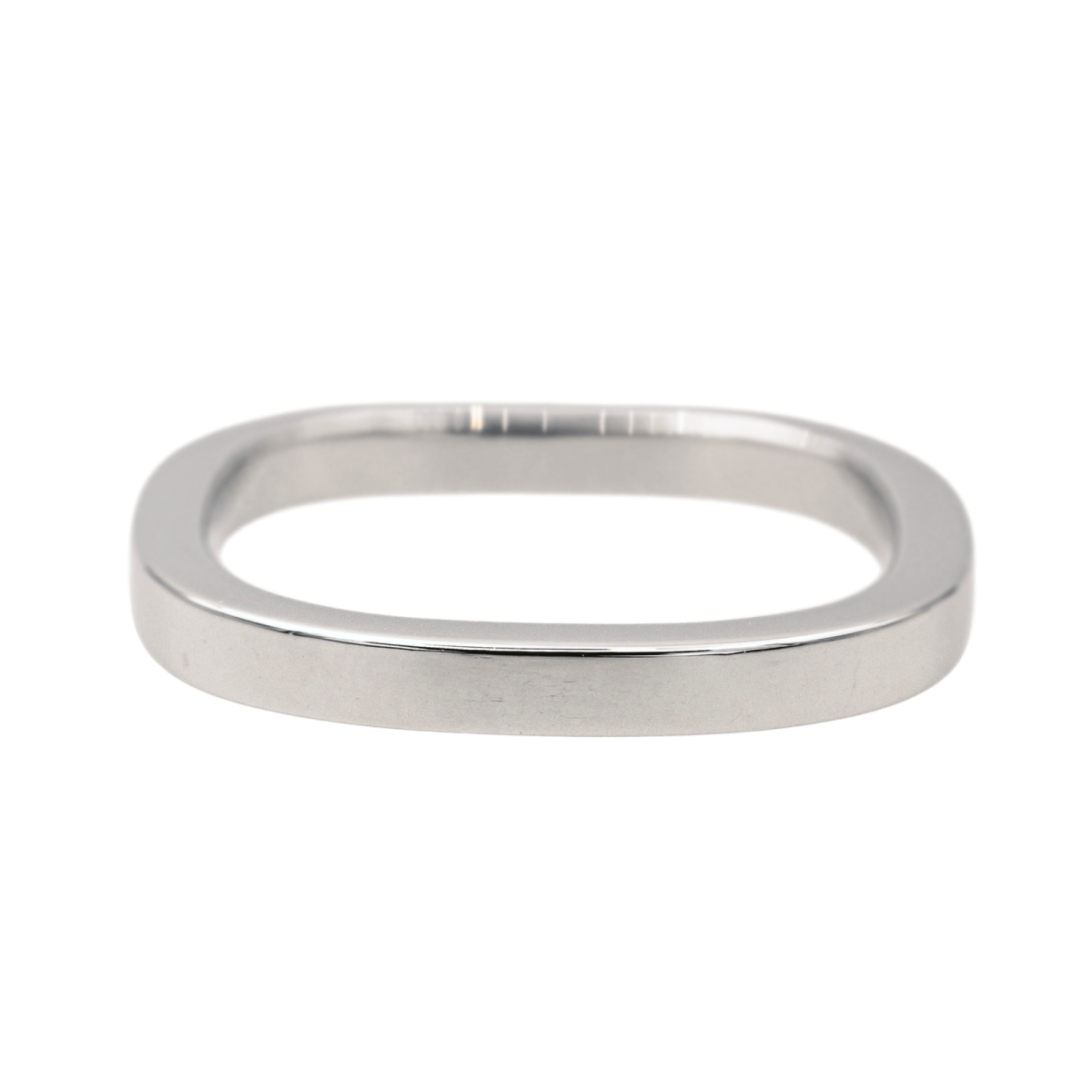 Dinh Van Bague Alliance Carré Or blanc - Maison Eloe