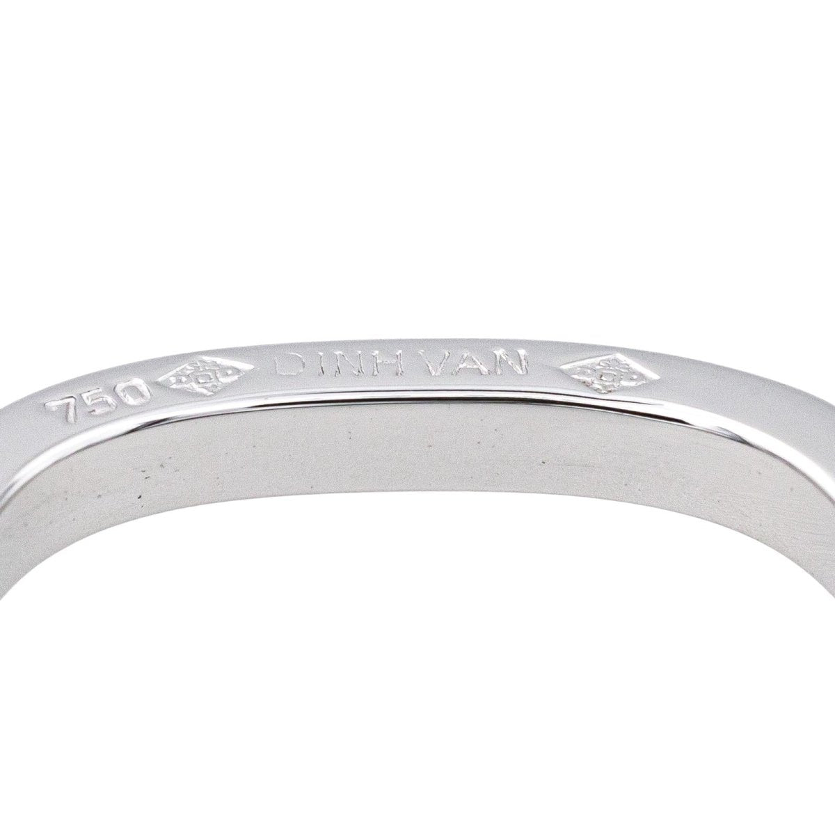 Dinh Van Bague Alliance Carrée Or blanc - Maison Eloe
