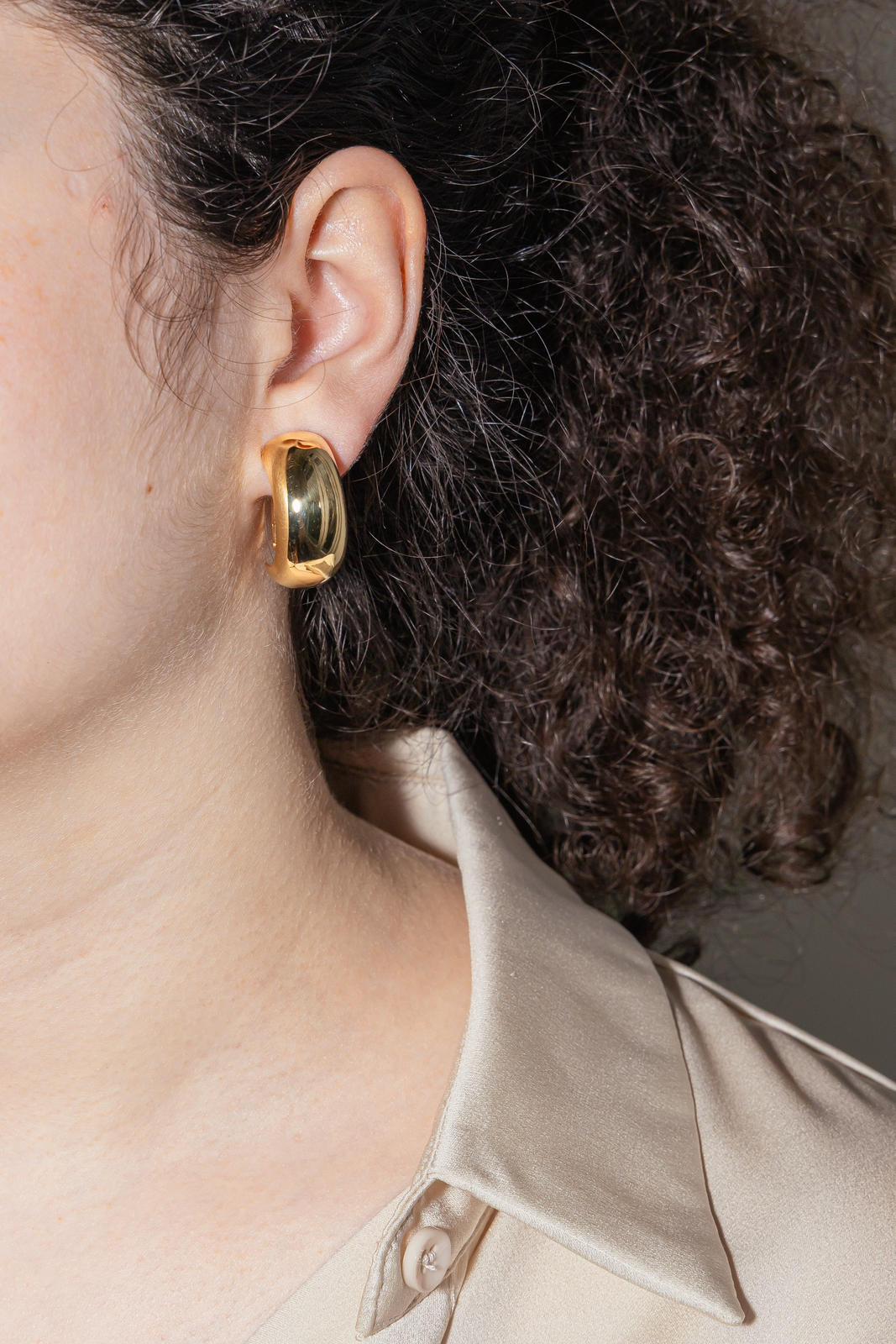 Mauboussin Boucles d'oreilles Demi créoles  Or jaune