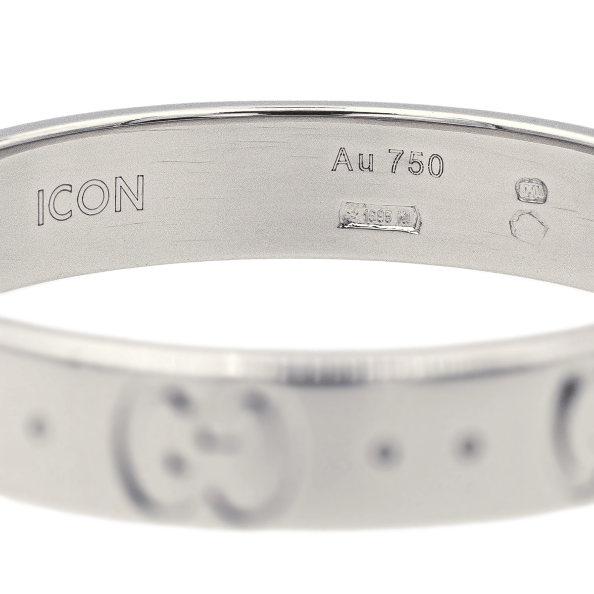 Gucci Bague Fine Icon Or blanc - Maison Eloe
