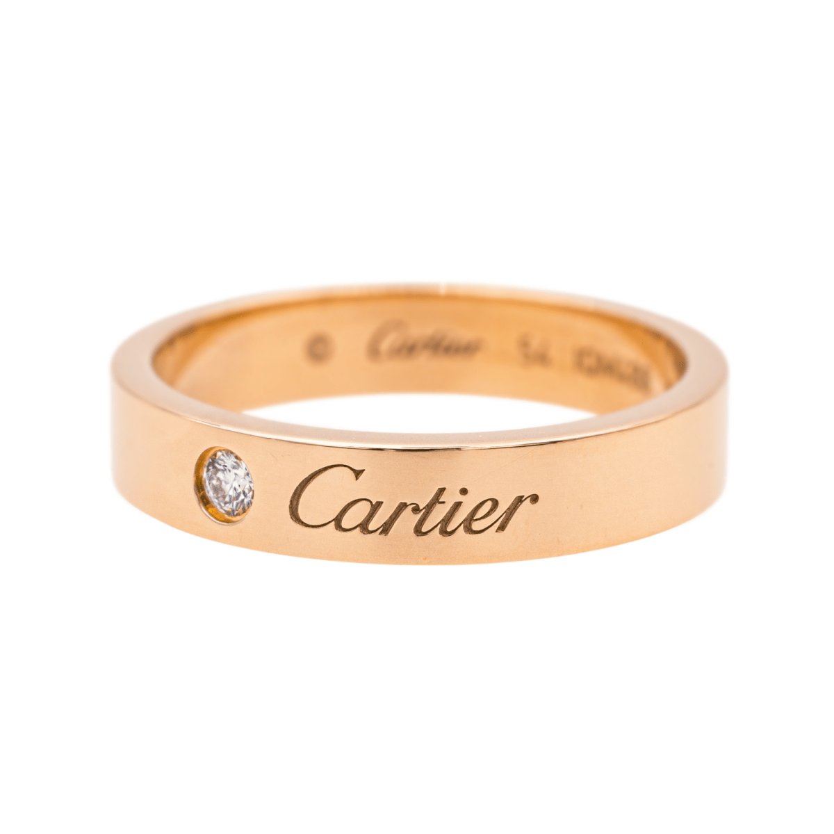 Cartier Bague Alliance C de Cartier Or rose Diamant - Maison Eloe
