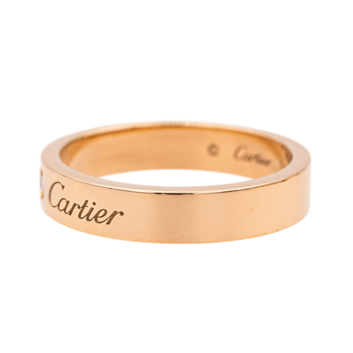 Cartier Bague Alliance C de Cartier Or rose Diamant - Maison Eloe