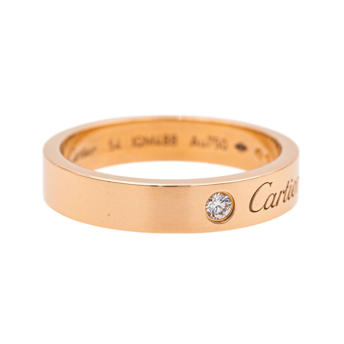 Cartier Bague Alliance C de Cartier Or rose Diamant - Maison Eloe