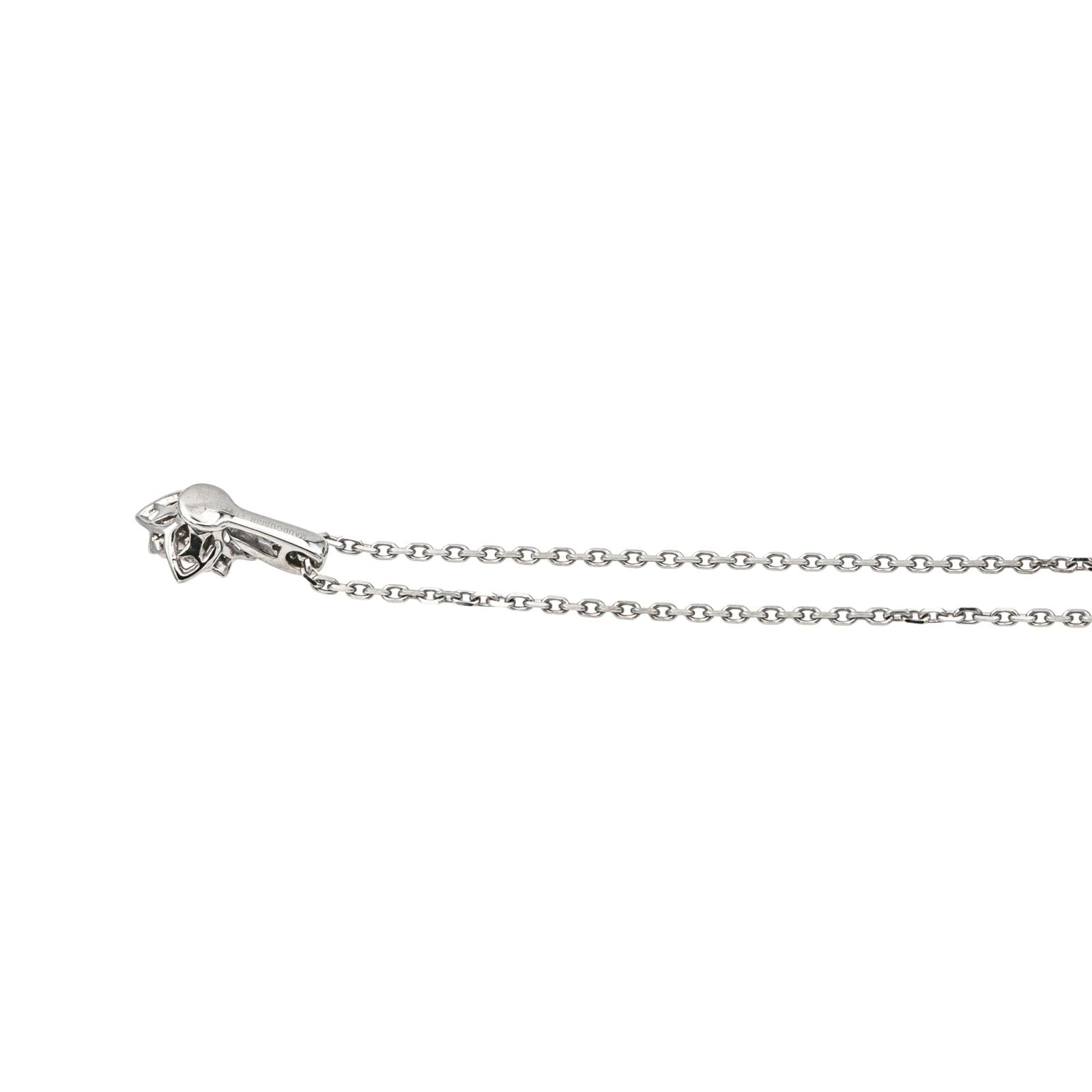 Mauboussin Collier Pendentif  Ma reine d'amour Or blanc Diamant