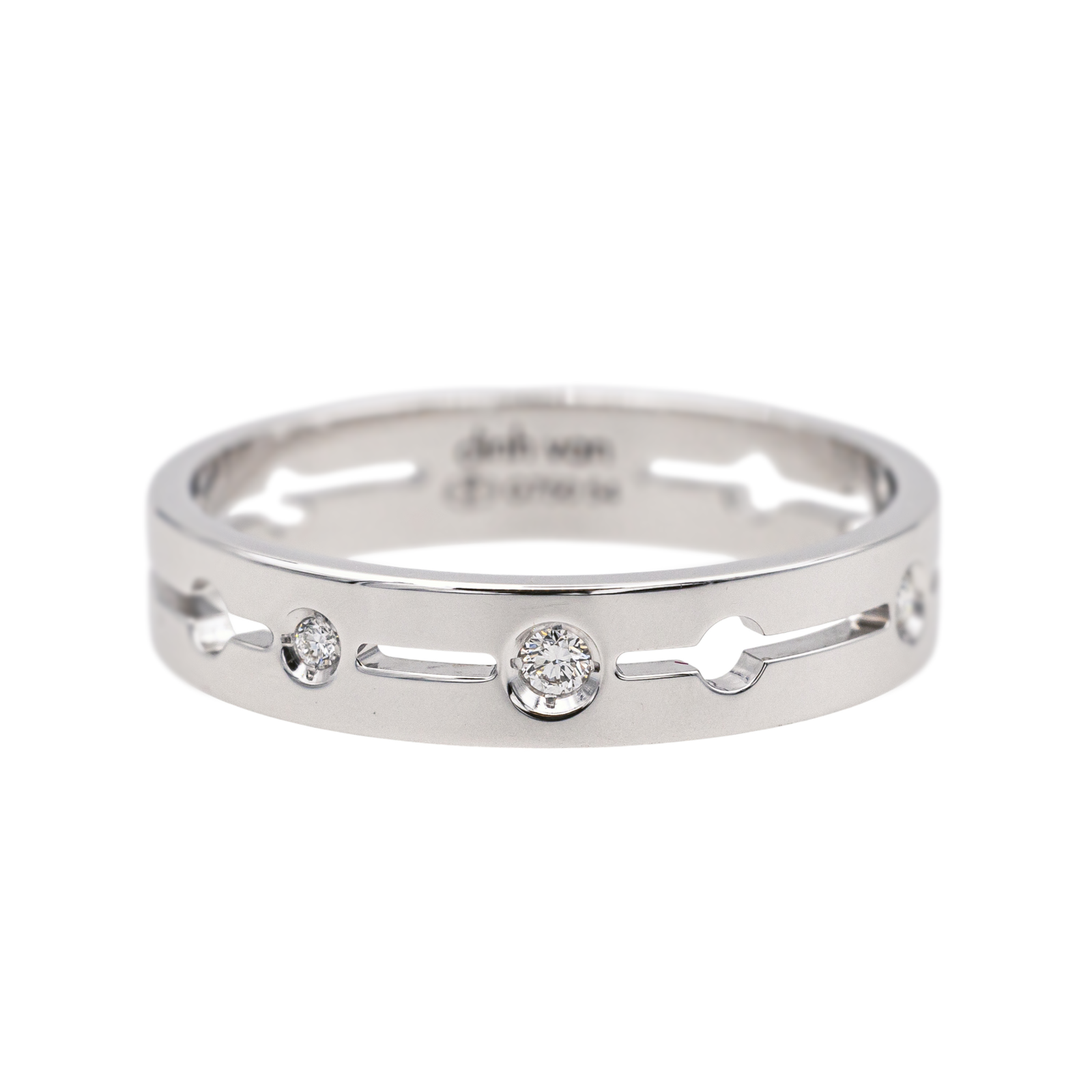 Dinh Van Bague Pulse Or blanc  Diamant