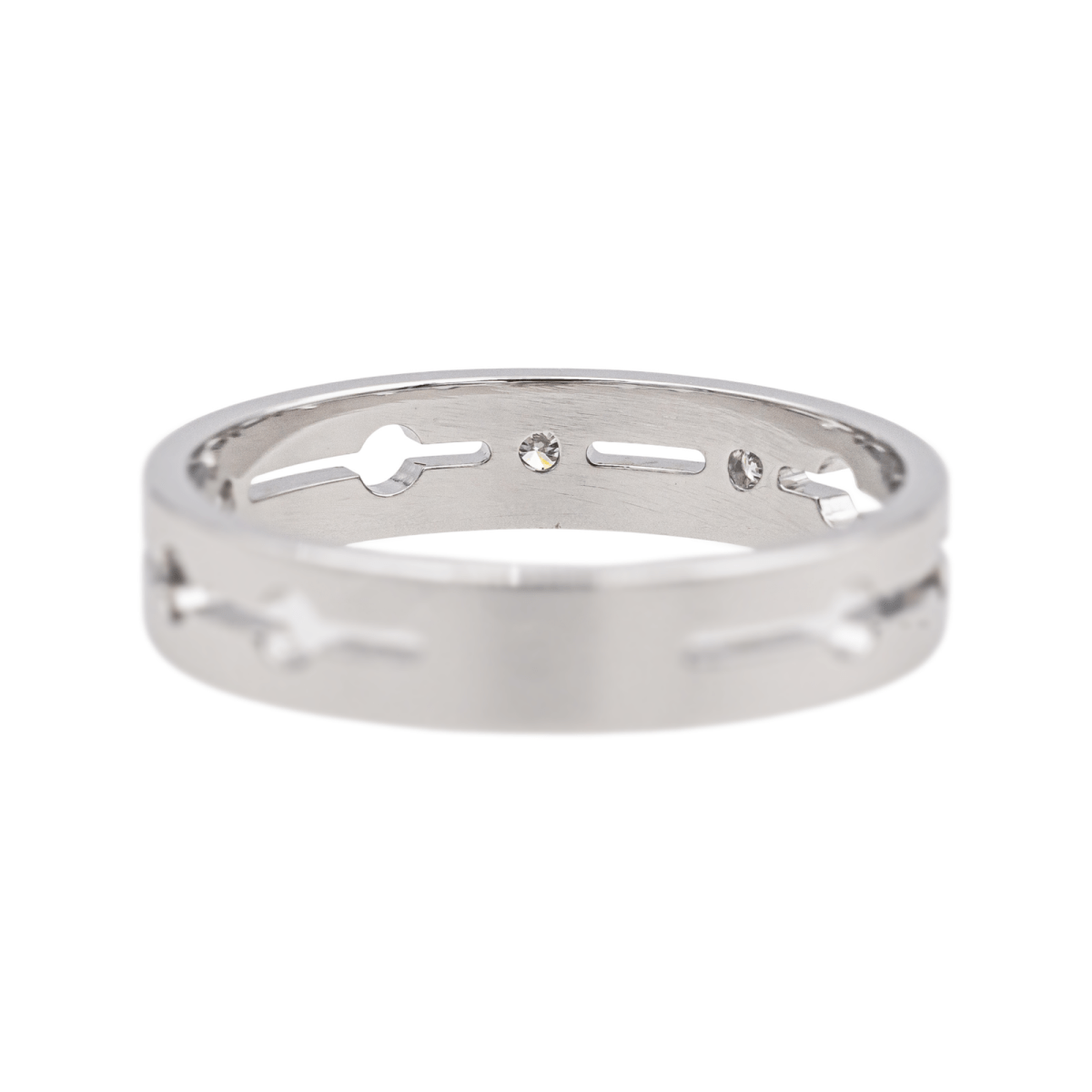 Dinh Van Bague Pulse Or blanc Diamant - Maison Eloe