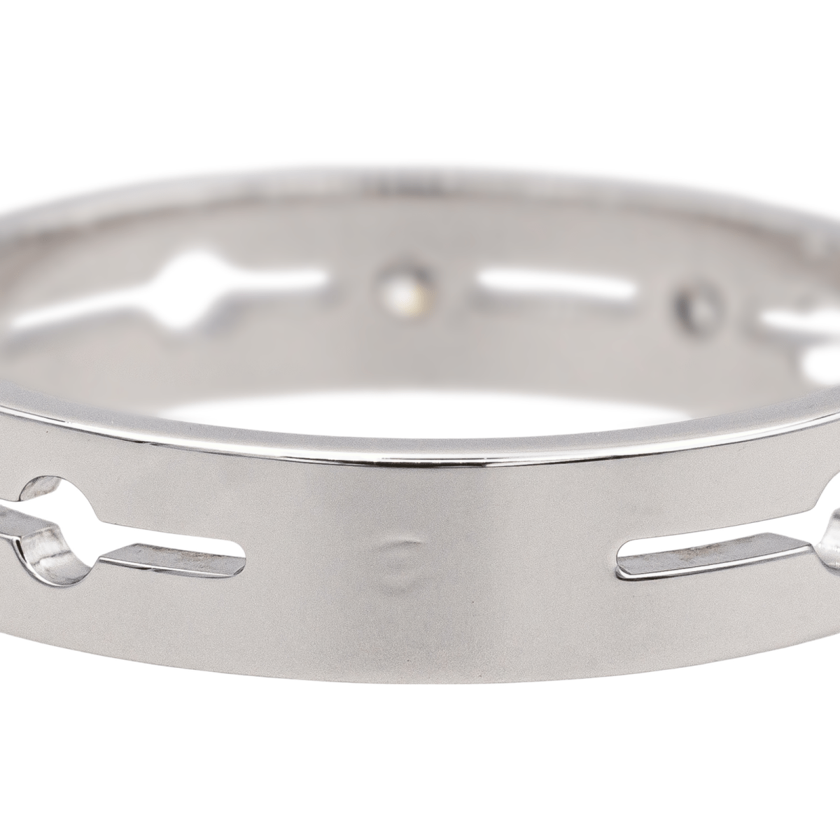 Dinh Van Bague Pulse Or blanc Diamant - Maison Eloe