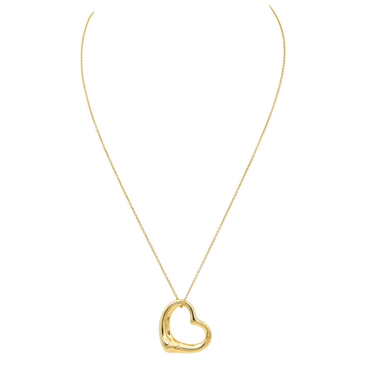 Tiffany & Co Collier Open heart Or jaune - Maison Eloe