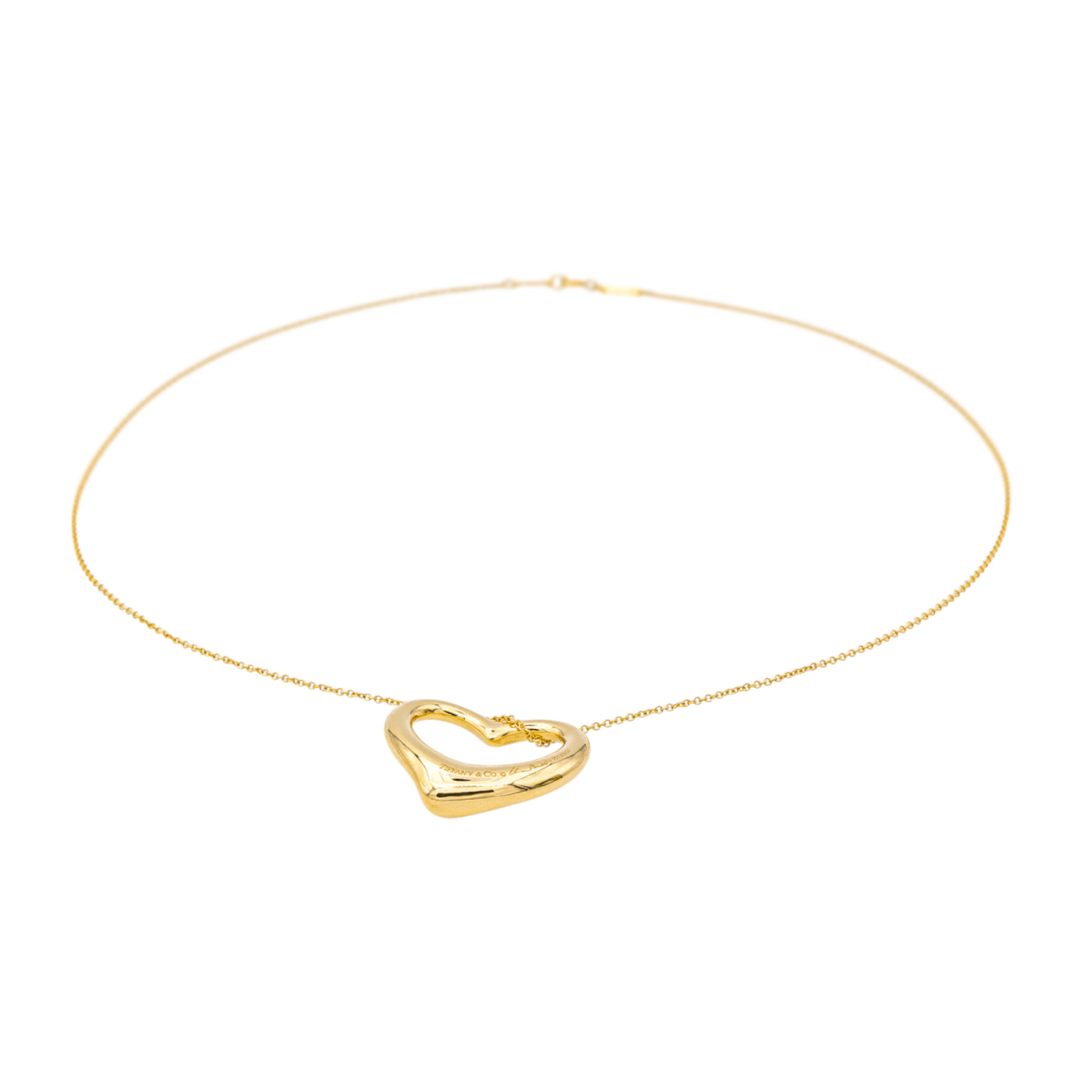 Tiffany & Co Collier Open heart Or jaune - Maison Eloe