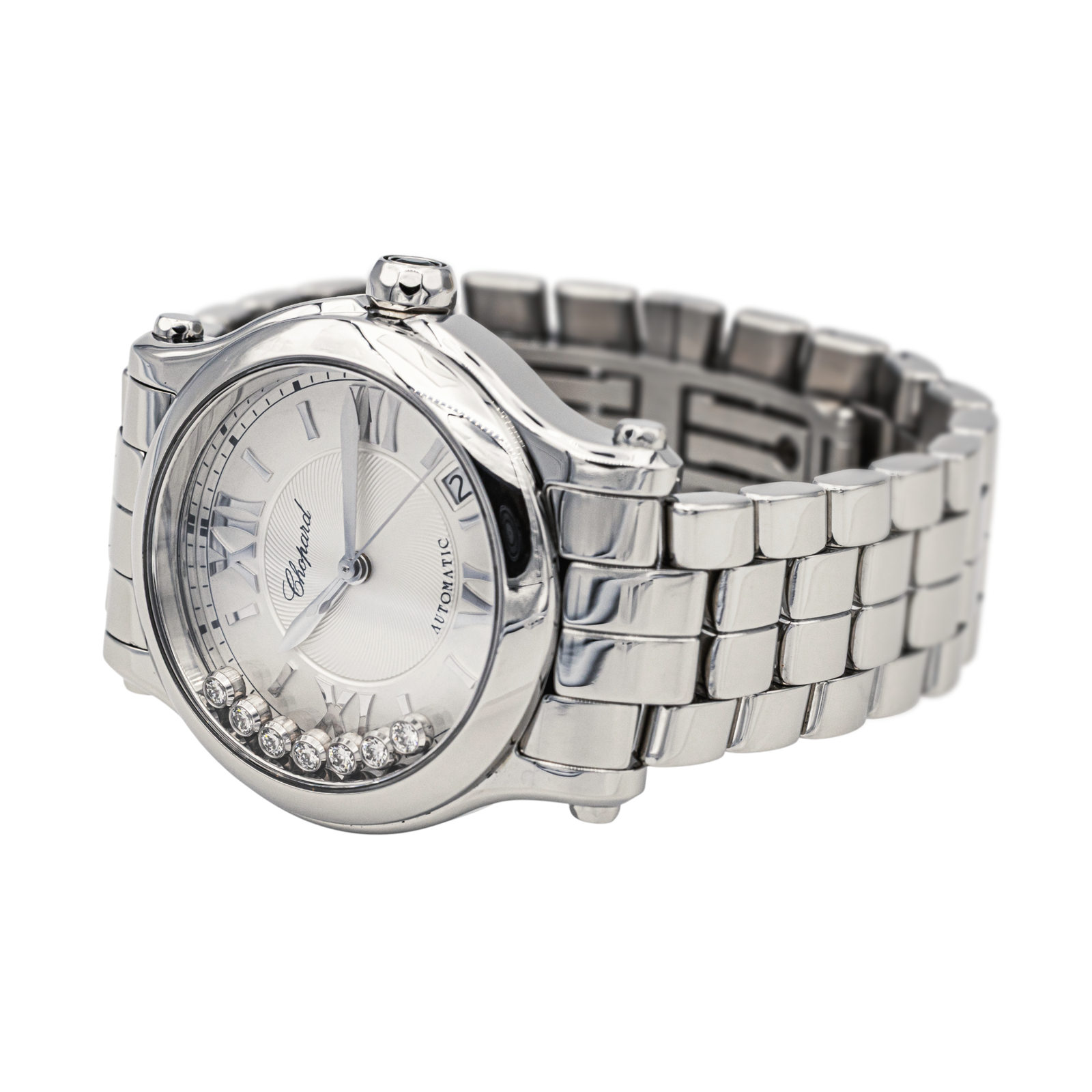 Chopard Montre Happy Sport Acier Diamant