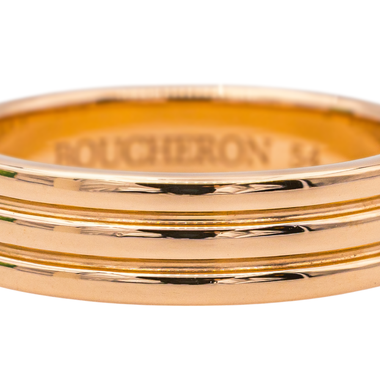 Boucheron Bague  Alliance Godron  Or rose