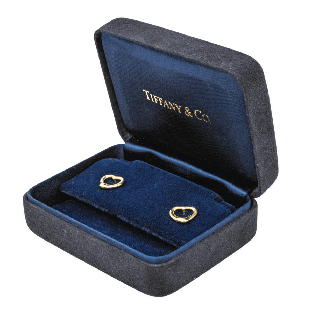 Tiffany & Co Boucles d'oreilles Puces Open heart Or jaune - Maison Eloe