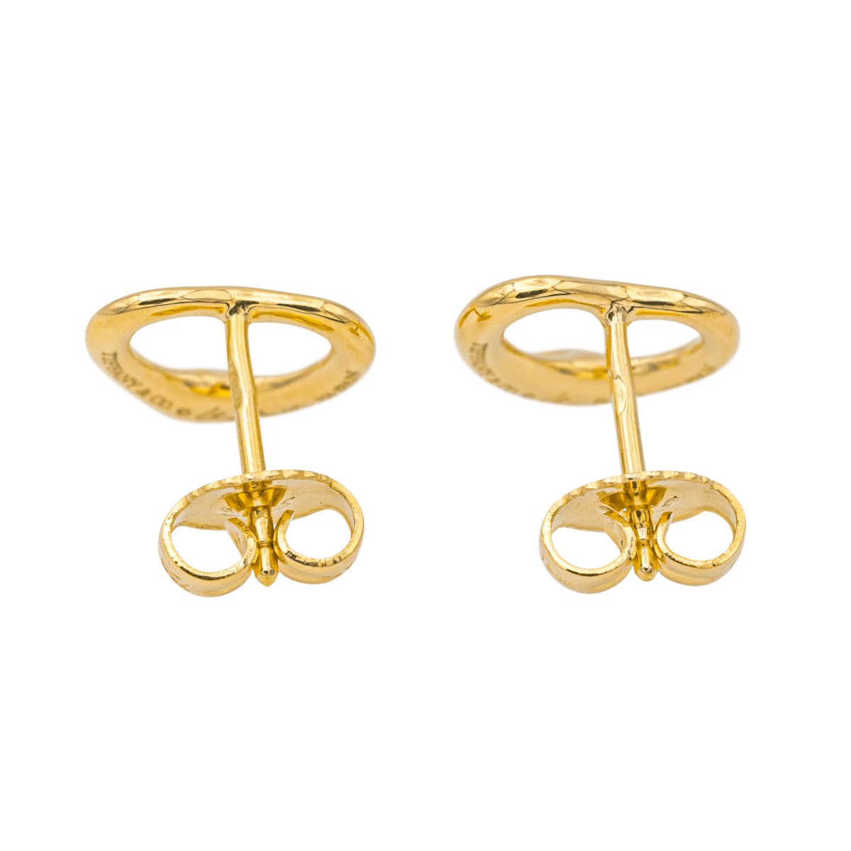 Tiffany & Co Boucles d'oreilles Puces Open heart Or jaune - Maison Eloe