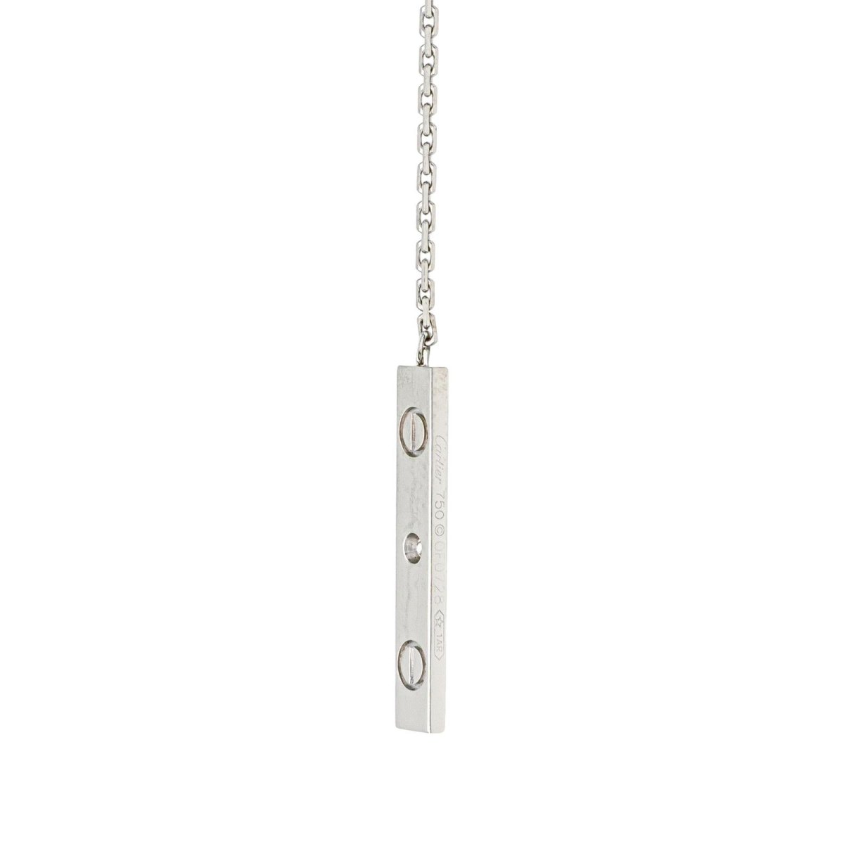 Cartier Collier Love Or blanc Diamant - Maison Eloe