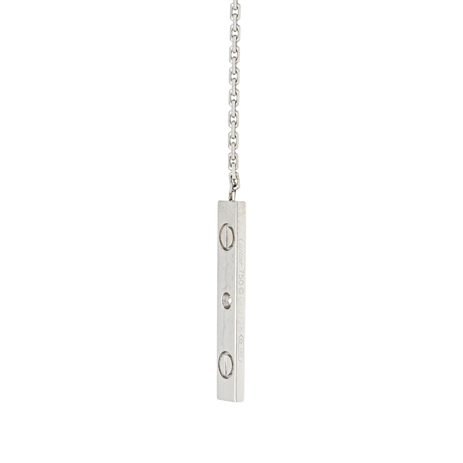 Cartier Collier Love Or blanc Diamant